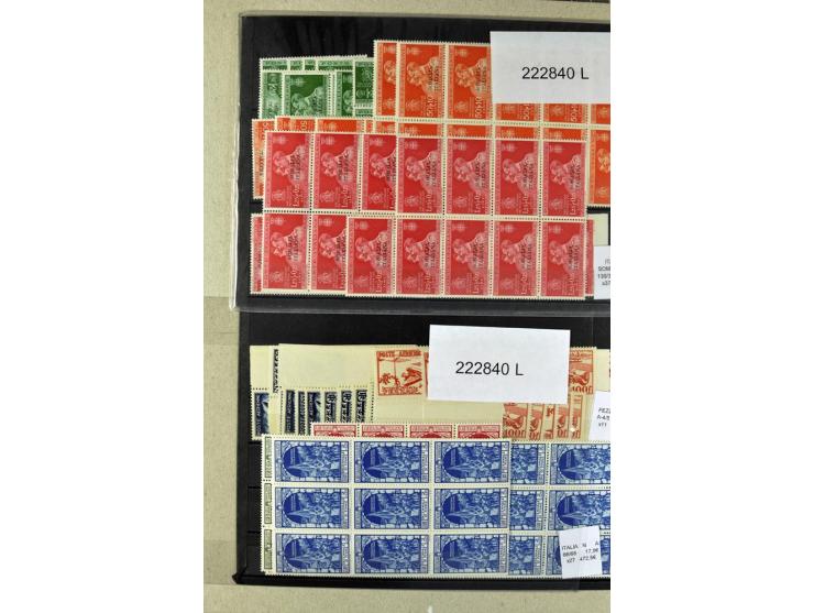 1860/1980 (ca.), postfrische, ungebrauchte und gestempelte Partie mit vielen Abarten, Probedrucken, Briefen mit besseren Stem