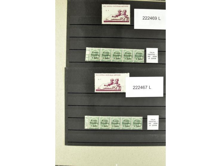 1860/1980 (ca.), postfrische, ungebrauchte und gestempelte Partie mit vielen Abarten, Probedrucken, Briefen mit besseren Stem