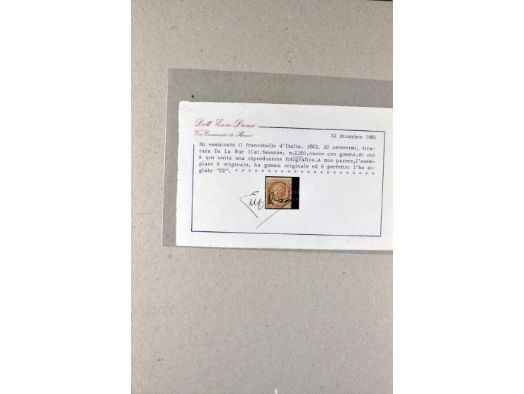 1860/1980 (ca.), postfrische, ungebrauchte und gestempelte Partie mit vielen Abarten, Probedrucken, Briefen mit besseren Stem