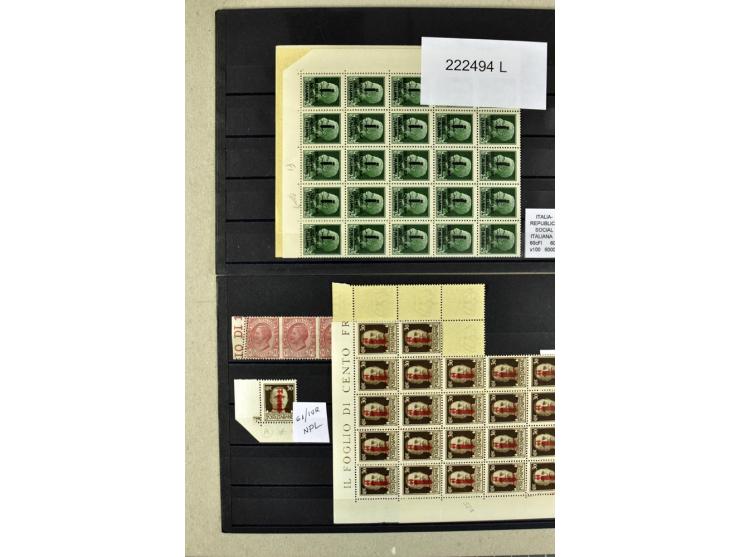 1860/1980 (ca.), postfrische, ungebrauchte und gestempelte Partie mit vielen Abarten, Probedrucken, Briefen mit besseren Stem