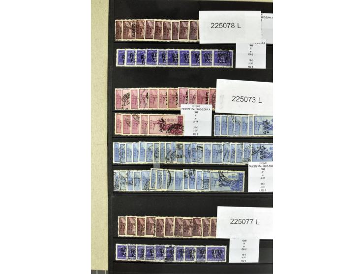 1860/1980 (ca.), postfrische, ungebrauchte und gestempelte Partie mit vielen Abarten, Probedrucken, Briefen mit besseren Stem
