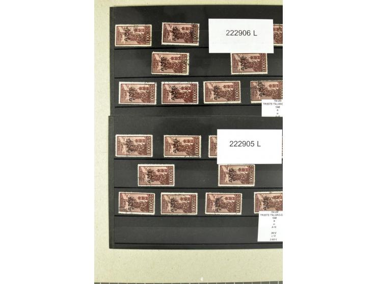 1860/1980 (ca.), postfrische, ungebrauchte und gestempelte Partie mit vielen Abarten, Probedrucken, Briefen mit besseren Stem