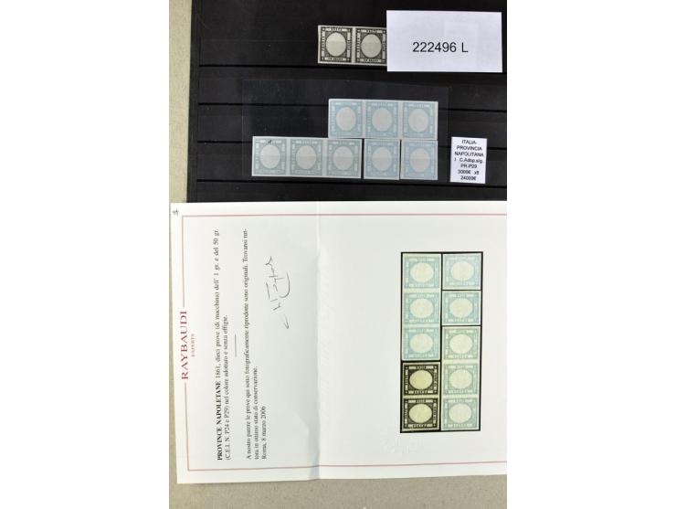 1860/1980 (ca.), postfrische, ungebrauchte und gestempelte Partie mit vielen Abarten, Probedrucken, Briefen mit besseren Stem