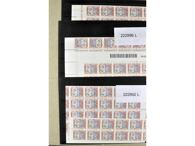 1860/1980 (ca.), postfrische, ungebrauchte und gestempelte Partie mit vielen Abarten, Probedrucken, Briefen mit besseren Stem