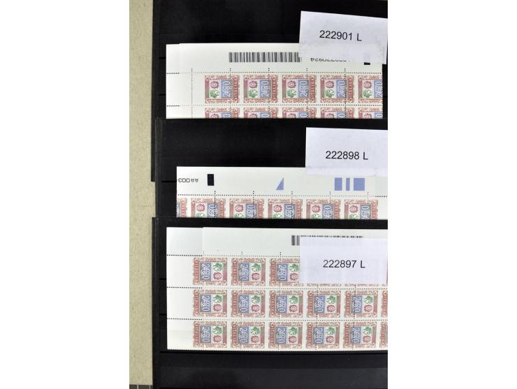 1860/1980 (ca.), postfrische, ungebrauchte und gestempelte Partie mit vielen Abarten, Probedrucken, Briefen mit besseren Stem
