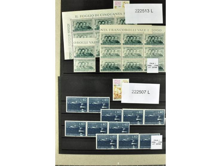 1860/1980 (ca.), postfrische, ungebrauchte und gestempelte Partie mit vielen Abarten, Probedrucken, Briefen mit besseren Stem