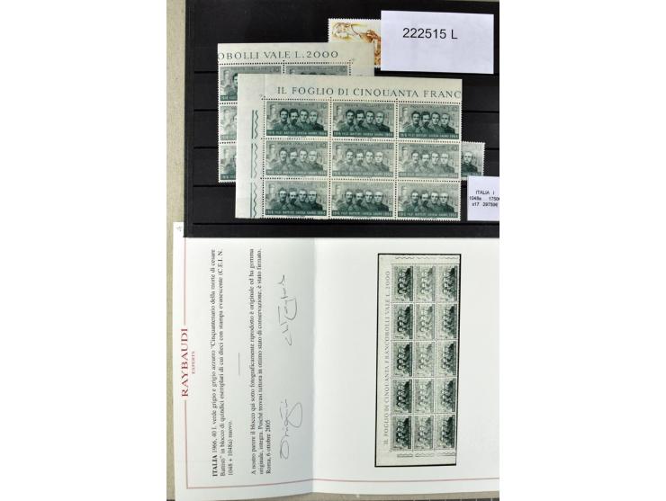 1860/1980 (ca.), postfrische, ungebrauchte und gestempelte Partie mit vielen Abarten, Probedrucken, Briefen mit besseren Stem