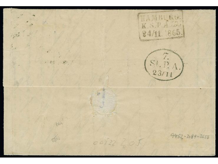  SCHWEDEN: 1864/67, 1 Schilling braun, waagerechter 5er-Streifen (teils angetrennt aufgeklebt) und Einzelstück mit mehrfach s