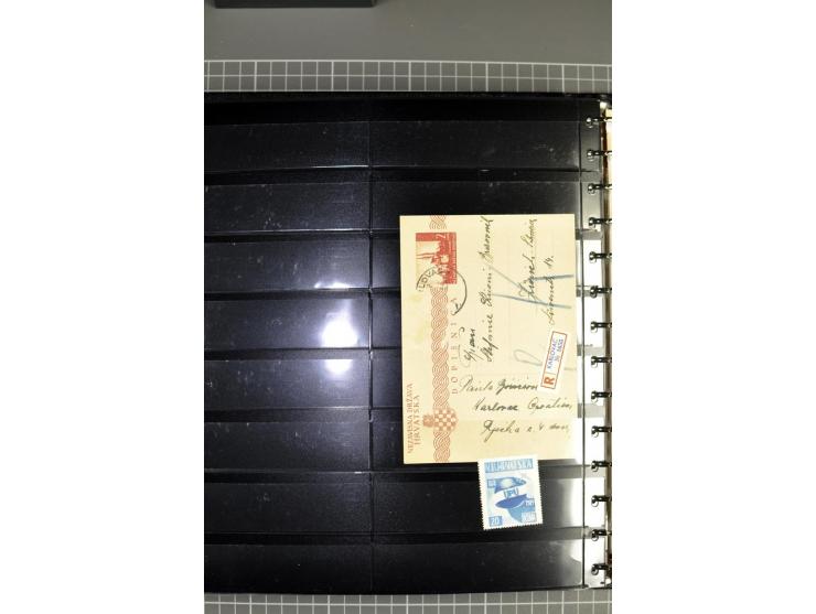 1941/45, sehr schöne ungebrauchte und postfrische Sammlung, spezialisiert mit verschiedenen Aufdruckfehlern, besseren Zähnung