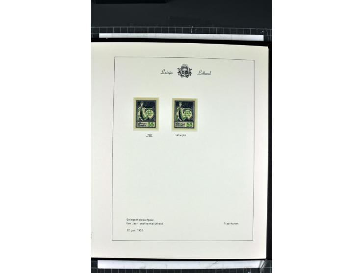 1918/40, enorm umfangreiche und detaillierte Spezialsammlung in neun Bänden, dabei über 200 Marken mit SPECIMEN-Aufdrucken, ü