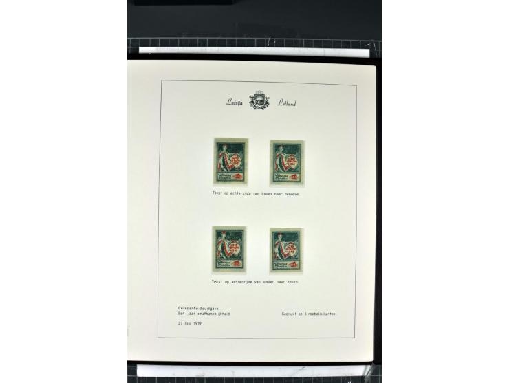1918/40, enorm umfangreiche und detaillierte Spezialsammlung in neun Bänden, dabei über 200 Marken mit SPECIMEN-Aufdrucken, ü