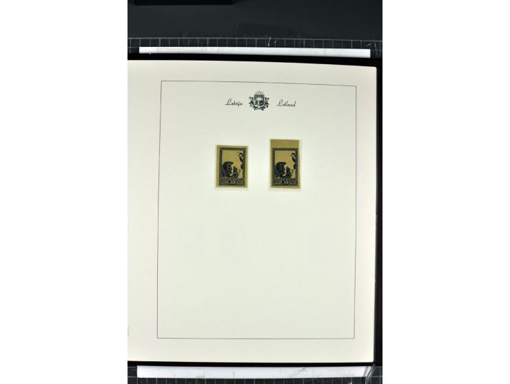 1918/40, enorm umfangreiche und detaillierte Spezialsammlung in neun Bänden, dabei über 200 Marken mit SPECIMEN-Aufdrucken, ü