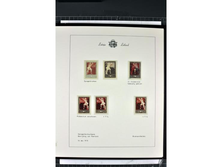 1918/40, enorm umfangreiche und detaillierte Spezialsammlung in neun Bänden, dabei über 200 Marken mit SPECIMEN-Aufdrucken, ü