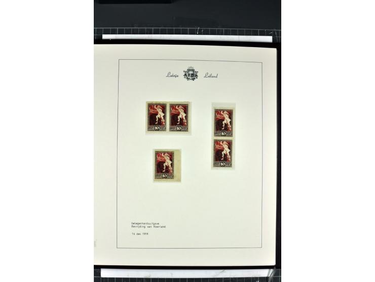 1918/40, enorm umfangreiche und detaillierte Spezialsammlung in neun Bänden, dabei über 200 Marken mit SPECIMEN-Aufdrucken, ü