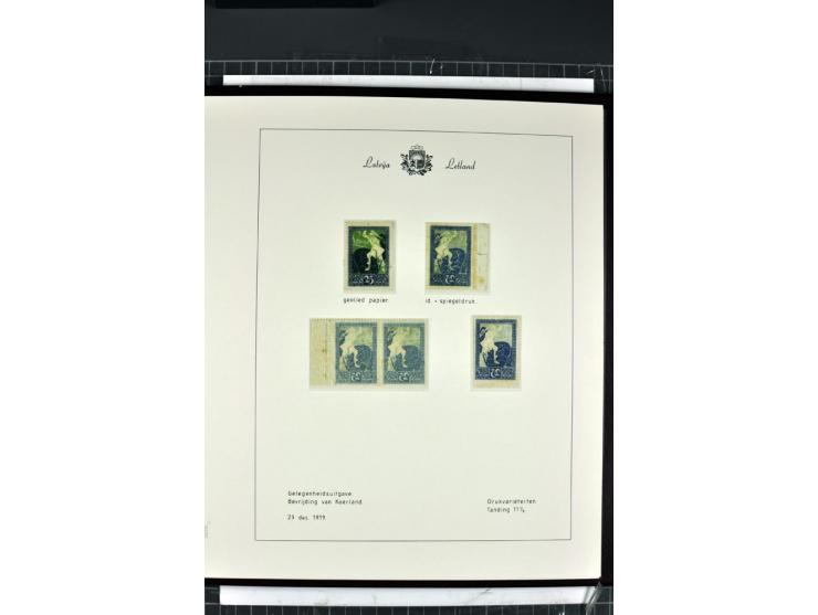 1918/40, enorm umfangreiche und detaillierte Spezialsammlung in neun Bänden, dabei über 200 Marken mit SPECIMEN-Aufdrucken, ü