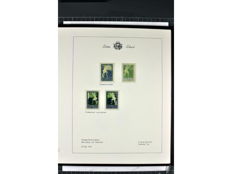 1918/40, enorm umfangreiche und detaillierte Spezialsammlung in neun Bänden, dabei über 200 Marken mit SPECIMEN-Aufdrucken, ü