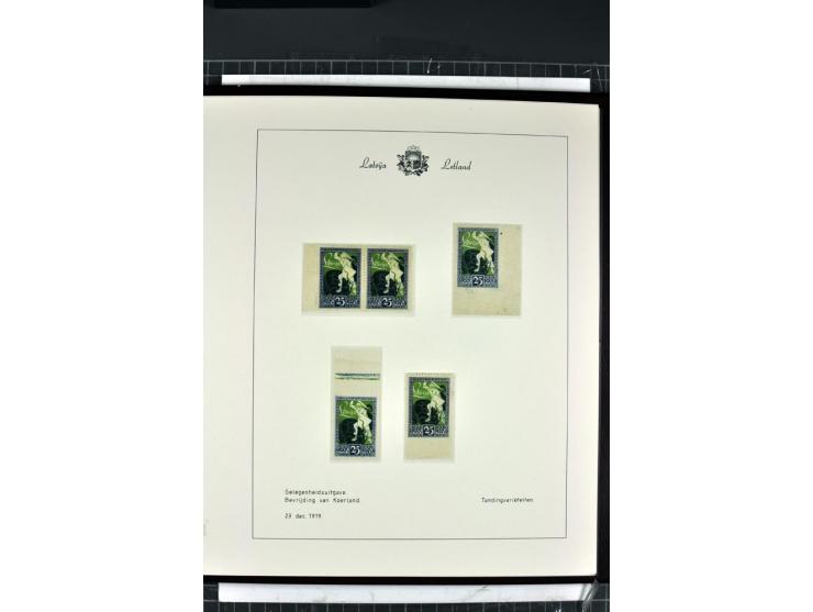 1918/40, enorm umfangreiche und detaillierte Spezialsammlung in neun Bänden, dabei über 200 Marken mit SPECIMEN-Aufdrucken, ü