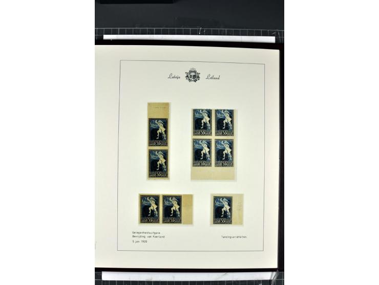 1918/40, enorm umfangreiche und detaillierte Spezialsammlung in neun Bänden, dabei über 200 Marken mit SPECIMEN-Aufdrucken, ü