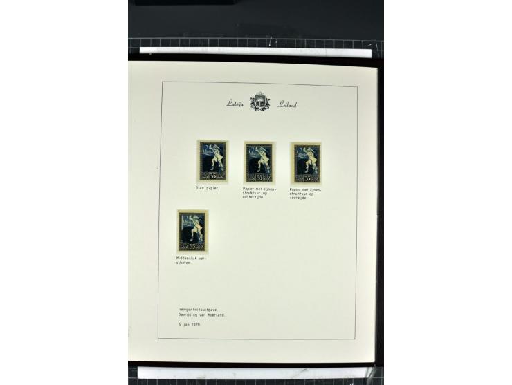 1918/40, enorm umfangreiche und detaillierte Spezialsammlung in neun Bänden, dabei über 200 Marken mit SPECIMEN-Aufdrucken, ü