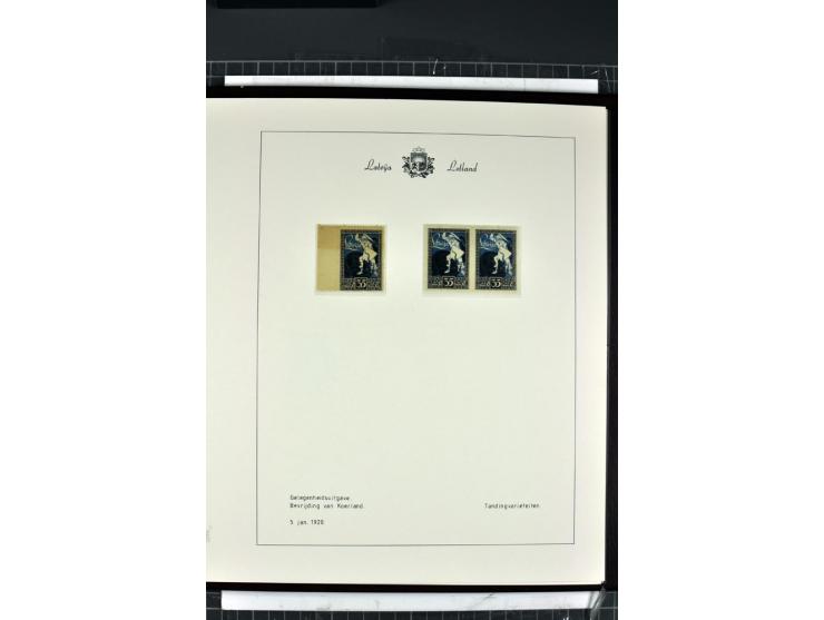 1918/40, enorm umfangreiche und detaillierte Spezialsammlung in neun Bänden, dabei über 200 Marken mit SPECIMEN-Aufdrucken, ü