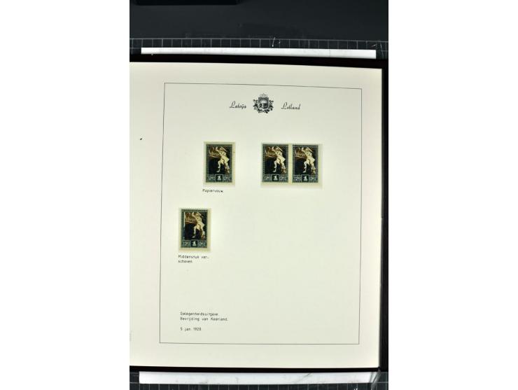 1918/40, enorm umfangreiche und detaillierte Spezialsammlung in neun Bänden, dabei über 200 Marken mit SPECIMEN-Aufdrucken, ü