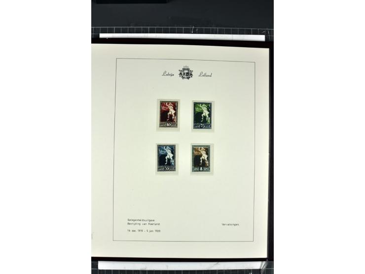 1918/40, enorm umfangreiche und detaillierte Spezialsammlung in neun Bänden, dabei über 200 Marken mit SPECIMEN-Aufdrucken, ü