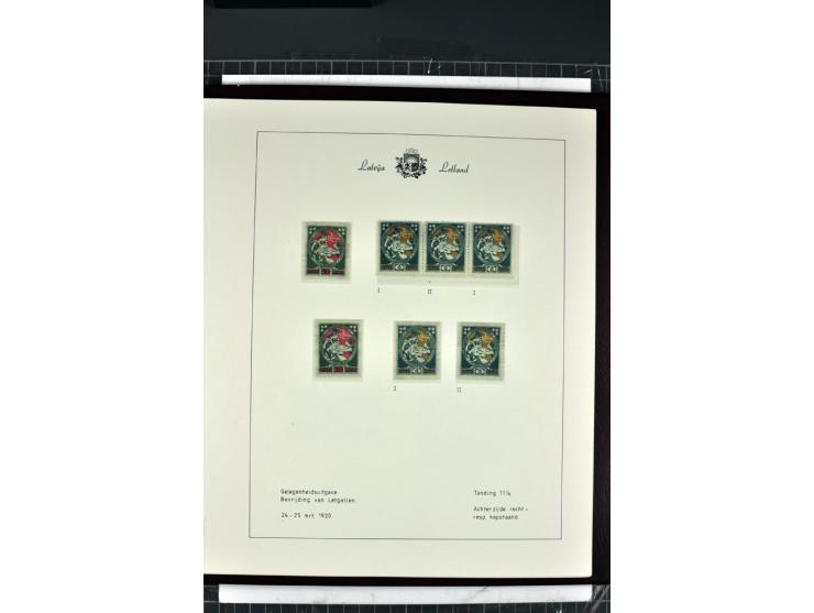 1918/40, enorm umfangreiche und detaillierte Spezialsammlung in neun Bänden, dabei über 200 Marken mit SPECIMEN-Aufdrucken, ü