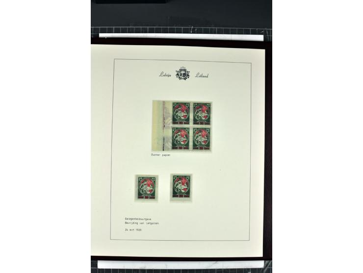 1918/40, enorm umfangreiche und detaillierte Spezialsammlung in neun Bänden, dabei über 200 Marken mit SPECIMEN-Aufdrucken, ü