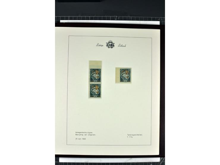1918/40, enorm umfangreiche und detaillierte Spezialsammlung in neun Bänden, dabei über 200 Marken mit SPECIMEN-Aufdrucken, ü