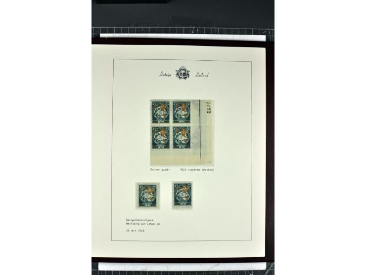 1918/40, enorm umfangreiche und detaillierte Spezialsammlung in neun Bänden, dabei über 200 Marken mit SPECIMEN-Aufdrucken, ü