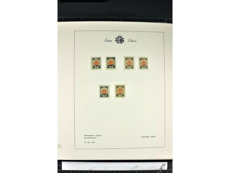 1918/40, enorm umfangreiche und detaillierte Spezialsammlung in neun Bänden, dabei über 200 Marken mit SPECIMEN-Aufdrucken, ü