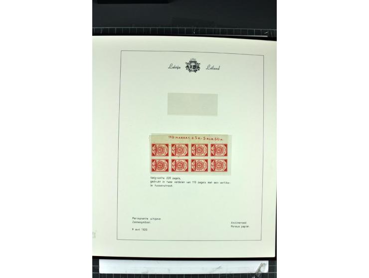 1918/40, enorm umfangreiche und detaillierte Spezialsammlung in neun Bänden, dabei über 200 Marken mit SPECIMEN-Aufdrucken, ü