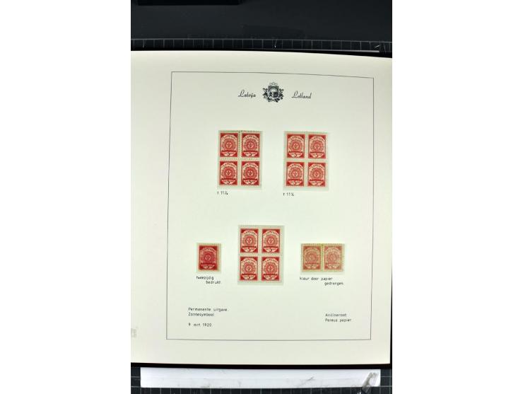 1918/40, enorm umfangreiche und detaillierte Spezialsammlung in neun Bänden, dabei über 200 Marken mit SPECIMEN-Aufdrucken, ü