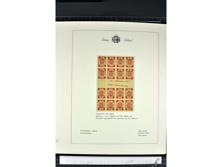 1918/40, enorm umfangreiche und detaillierte Spezialsammlung in neun Bänden, dabei über 200 Marken mit SPECIMEN-Aufdrucken, ü