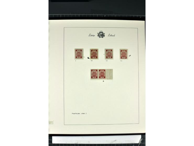 1918/40, enorm umfangreiche und detaillierte Spezialsammlung in neun Bänden, dabei über 200 Marken mit SPECIMEN-Aufdrucken, ü