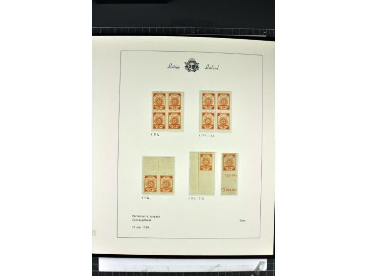 1918/40, enorm umfangreiche und detaillierte Spezialsammlung in neun Bänden, dabei über 200 Marken mit SPECIMEN-Aufdrucken, ü