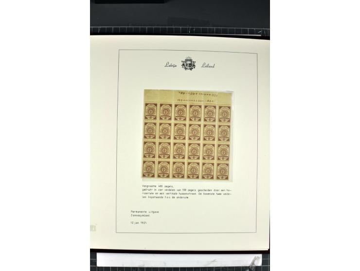 1918/40, enorm umfangreiche und detaillierte Spezialsammlung in neun Bänden, dabei über 200 Marken mit SPECIMEN-Aufdrucken, ü