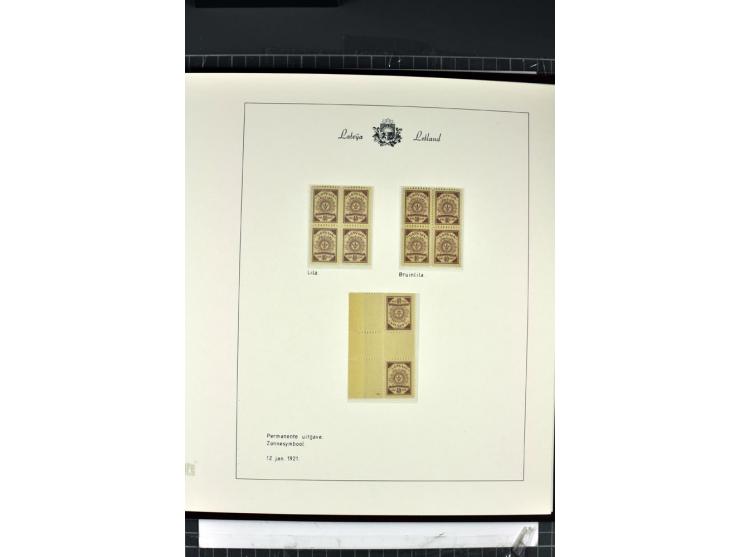 1918/40, enorm umfangreiche und detaillierte Spezialsammlung in neun Bänden, dabei über 200 Marken mit SPECIMEN-Aufdrucken, ü
