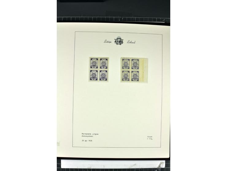 1918/40, enorm umfangreiche und detaillierte Spezialsammlung in neun Bänden, dabei über 200 Marken mit SPECIMEN-Aufdrucken, ü