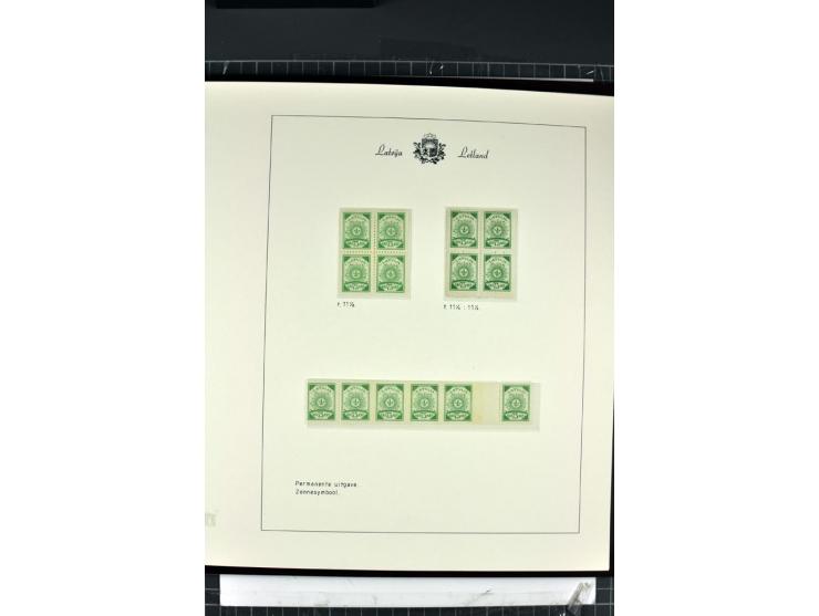 1918/40, enorm umfangreiche und detaillierte Spezialsammlung in neun Bänden, dabei über 200 Marken mit SPECIMEN-Aufdrucken, ü