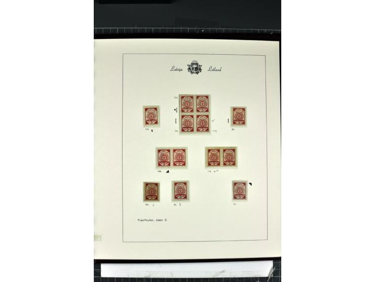 1918/40, enorm umfangreiche und detaillierte Spezialsammlung in neun Bänden, dabei über 200 Marken mit SPECIMEN-Aufdrucken, ü