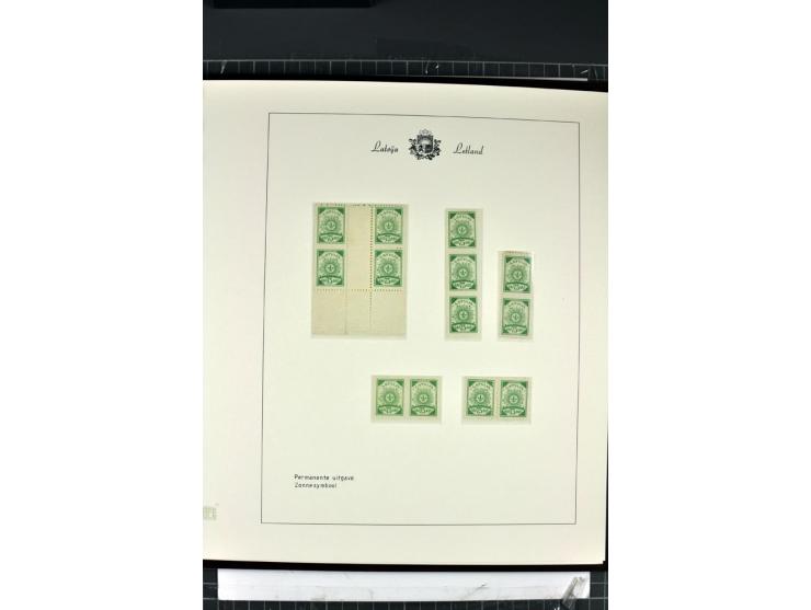 1918/40, enorm umfangreiche und detaillierte Spezialsammlung in neun Bänden, dabei über 200 Marken mit SPECIMEN-Aufdrucken, ü