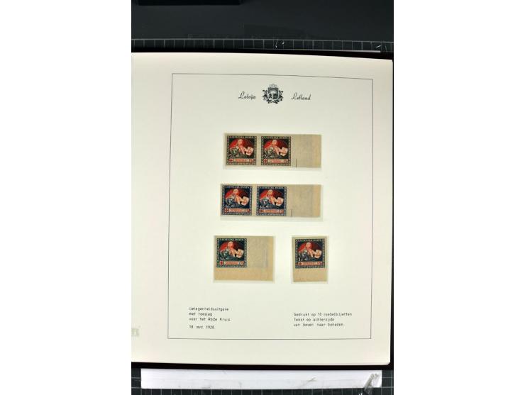 1918/40, enorm umfangreiche und detaillierte Spezialsammlung in neun Bänden, dabei über 200 Marken mit SPECIMEN-Aufdrucken, ü
