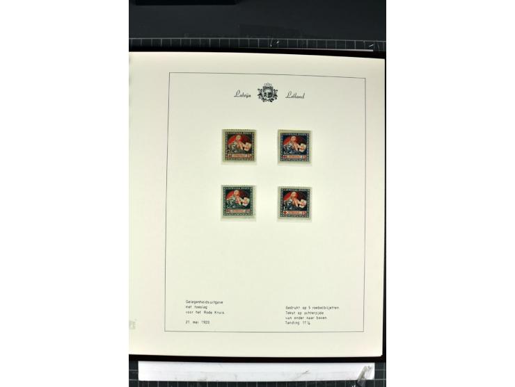 1918/40, enorm umfangreiche und detaillierte Spezialsammlung in neun Bänden, dabei über 200 Marken mit SPECIMEN-Aufdrucken, ü