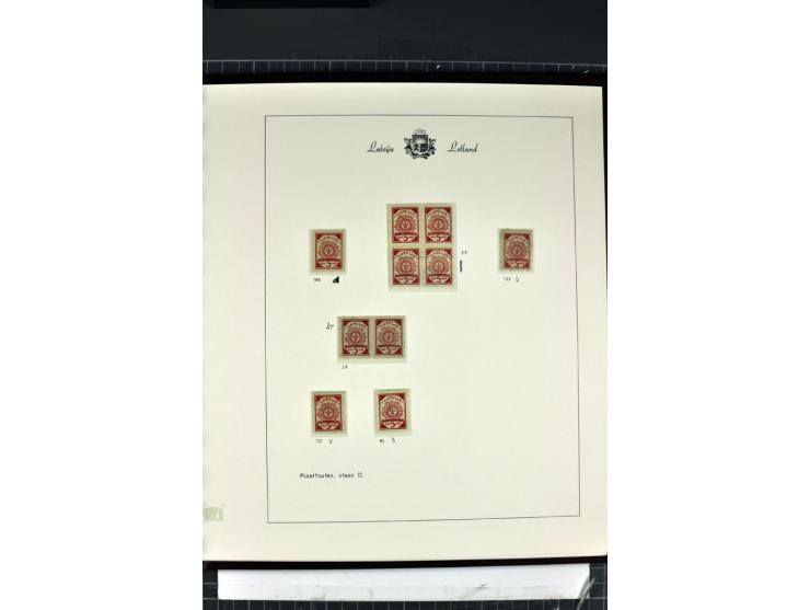 1918/40, enorm umfangreiche und detaillierte Spezialsammlung in neun Bänden, dabei über 200 Marken mit SPECIMEN-Aufdrucken, ü