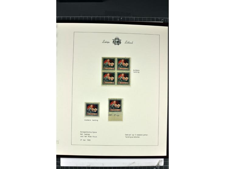 1918/40, enorm umfangreiche und detaillierte Spezialsammlung in neun Bänden, dabei über 200 Marken mit SPECIMEN-Aufdrucken, ü