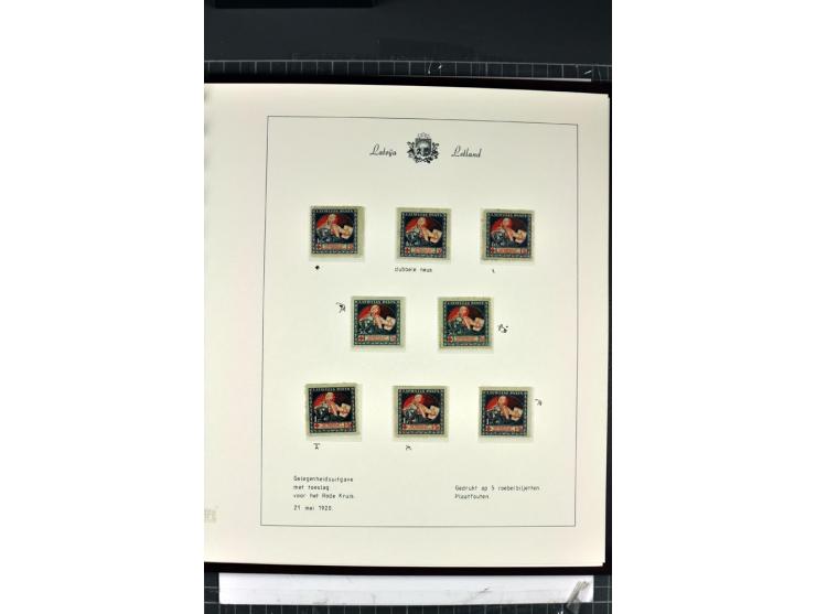 1918/40, enorm umfangreiche und detaillierte Spezialsammlung in neun Bänden, dabei über 200 Marken mit SPECIMEN-Aufdrucken, ü