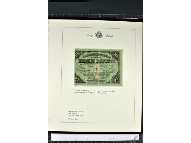 1918/40, enorm umfangreiche und detaillierte Spezialsammlung in neun Bänden, dabei über 200 Marken mit SPECIMEN-Aufdrucken, ü