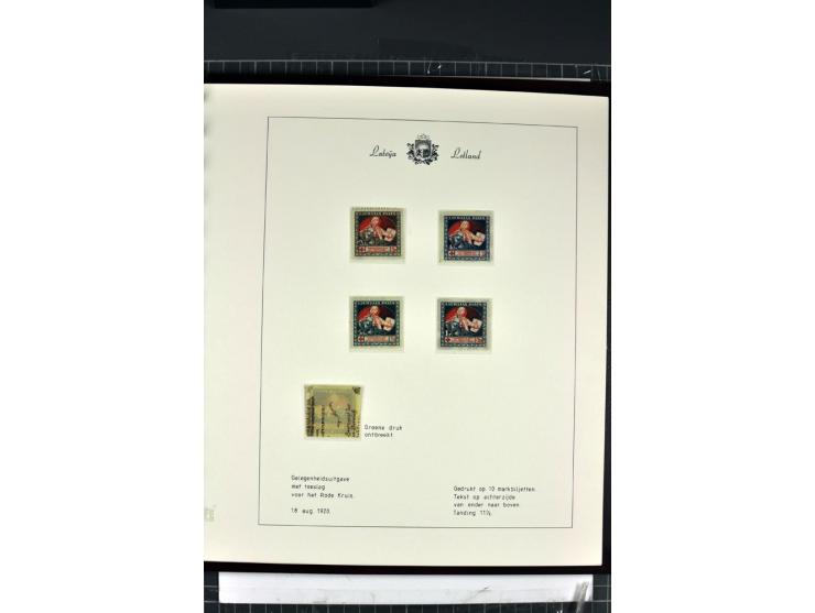 1918/40, enorm umfangreiche und detaillierte Spezialsammlung in neun Bänden, dabei über 200 Marken mit SPECIMEN-Aufdrucken, ü