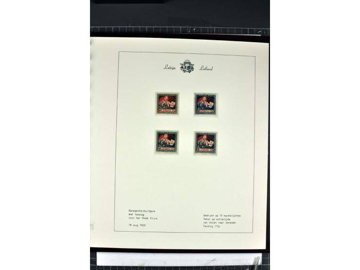 1918/40, enorm umfangreiche und detaillierte Spezialsammlung in neun Bänden, dabei über 200 Marken mit SPECIMEN-Aufdrucken, ü